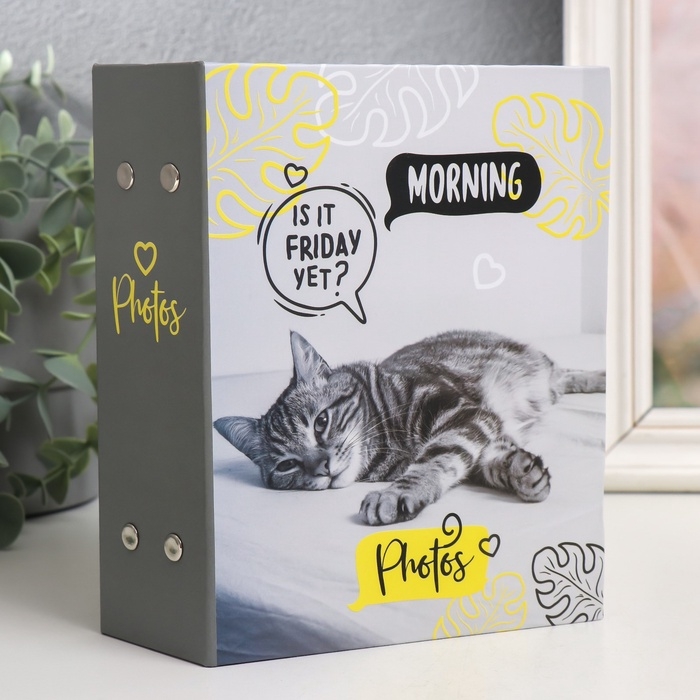 Фотоальбом на 100 фото 10х15 см, пластик. листы Фотоальбом на 100 фото 10х15 см, пластик. листы "fluffy pets" Муррр