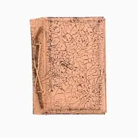 Блокнот в твёрдой обложке плетёный, 48 листов, 14&times;18&times;2 см, бежевый