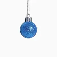 Ёлочные игрушки &laquo;Наоми&raquo;, шары новогодние, d=3 см, набор 24 шт., синий