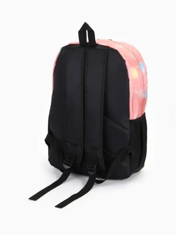 Рюкзак школьный &laquo;Сердечки&raquo;, для девочки, 30&times;13&times;42 см, розовый