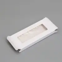 Коробка под плитку шоколада, белая, с окном 17.1&times;8&times;1.4 см
