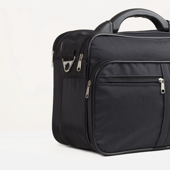 Сумка мужская «ЗФТС», цвет чёрный Сумка мужская «ЗФТС», цвет чёрный