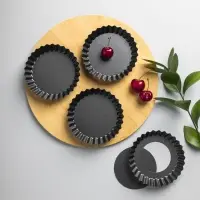 VETTA Набор форм для выпечки 4 шт "Тарталетка" 10,5х2см, угл.сталь, антипригарное покрытие