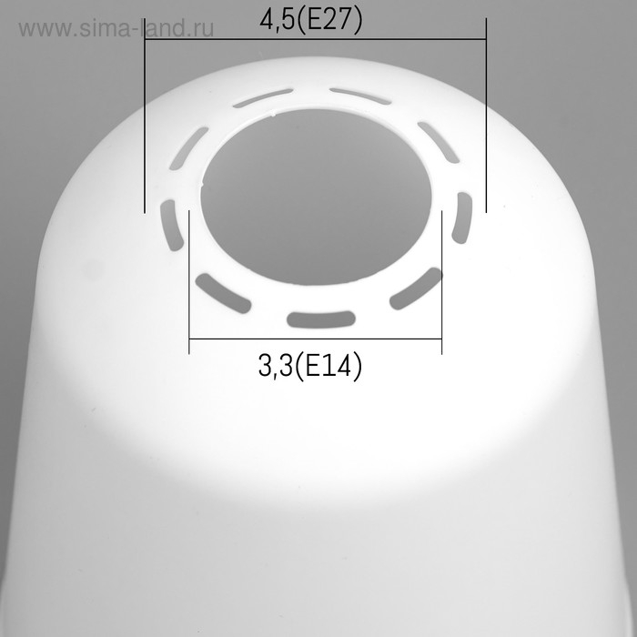 Плафон универсальный Плафон универсальный "Цилиндр" Е14/Е27 снежно-белый 11х11х12см