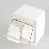Органайзер настенный, с клеевыми крючками, 2 секции, 9.2&times;7&times;10.7 см, белый