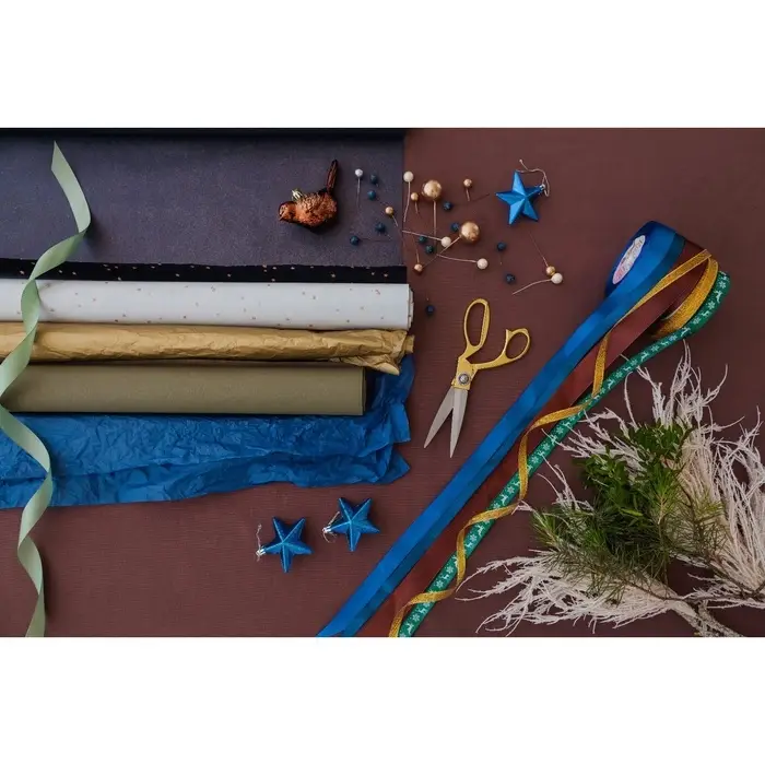 Лента атласная &laquo;Олени&raquo;, 15 мм, 23&plusmn;1 м, зелёная