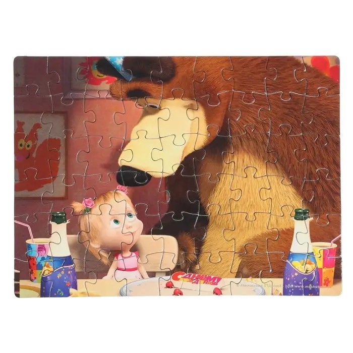 Пазлы «Маша и Медведь», 54 элемента, МИКС