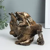 Фигура полистоун &laquo;Рыбка золотая&raquo;, 20.5&times;16&times;14 см