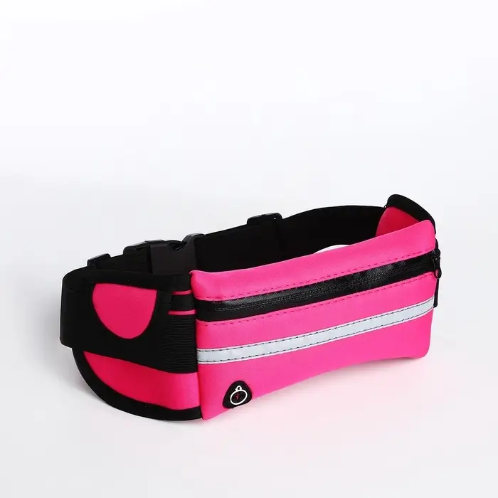 Сумка для бега на молнии, малиновая