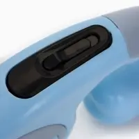 Рулетка - поводок &laquo;Косточка&raquo;, 3 м, с контейнером для пакетов, пластик, голубая