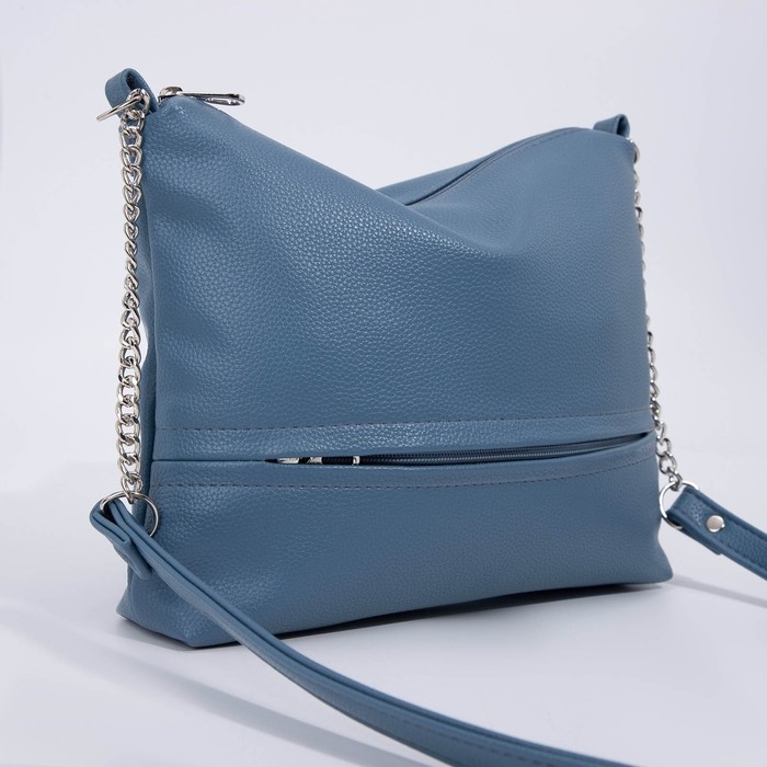 Сумка кросс-боди на молнии, цвет голубой Сумка кросс-боди на молнии, цвет голубой