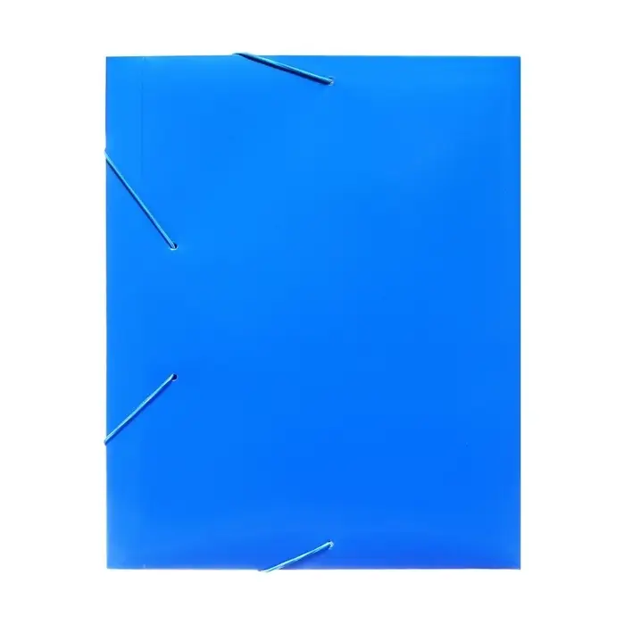 Папка-короб на резинке А4, 500 мкм, Calligrata, корешок 25 мм, до 230 листов, тиснение &laquo;песок&raquo;, синяя