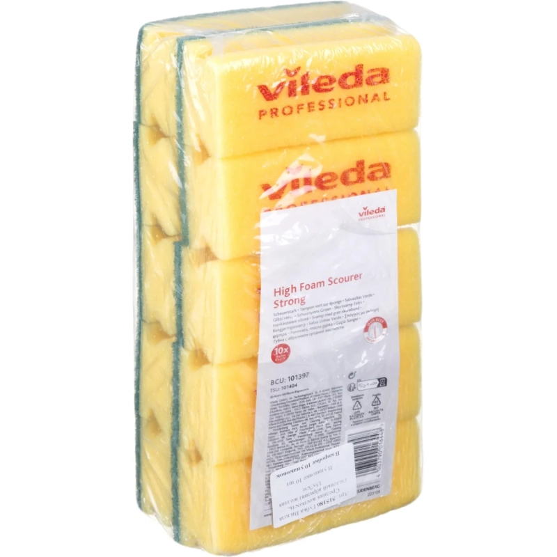 Губки абразивная Vileda Professional средней жесткости, 7,10шт. 101404