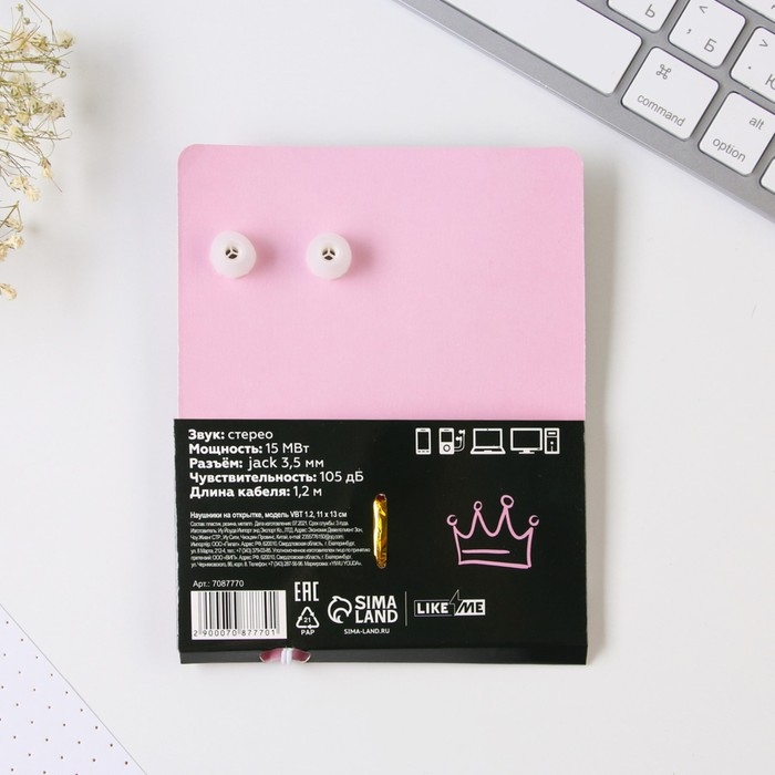 Наушники на открытке Наушники на открытке "Queen", модель VBT 1.2