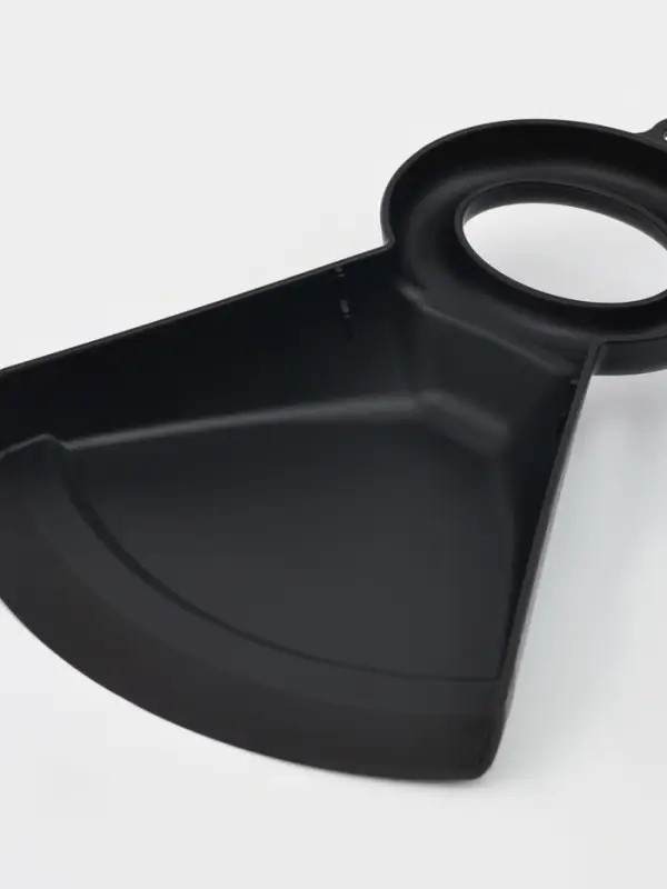 Щётка с совком Доляна Meli, бамбуковая ручка, 21.5&times;16.5 см, чёрная