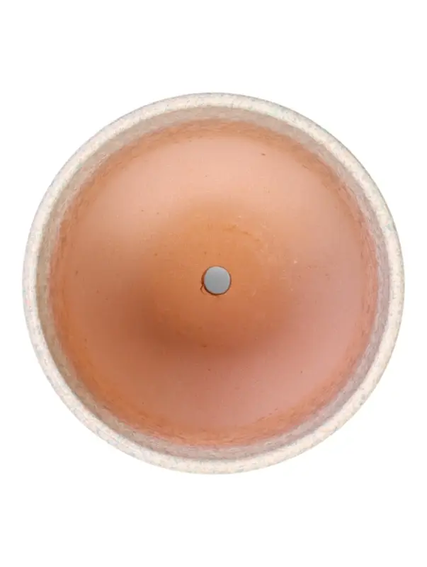 Горшок цветочный  с поддоном 1,6 л, белый керамика  Горшок цветочный  с поддоном 1,6 л, белый керамика "Пряности" (М)