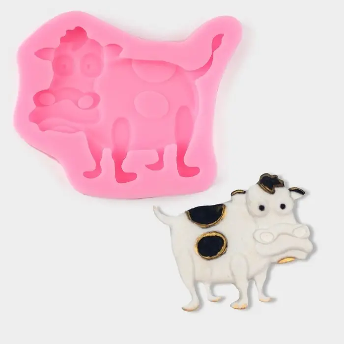 Молд «Коровушка», силикон, 8×6×1 см, цвет МИКС Молд «Коровушка», силикон, 8×6×1 см, цвет МИКС