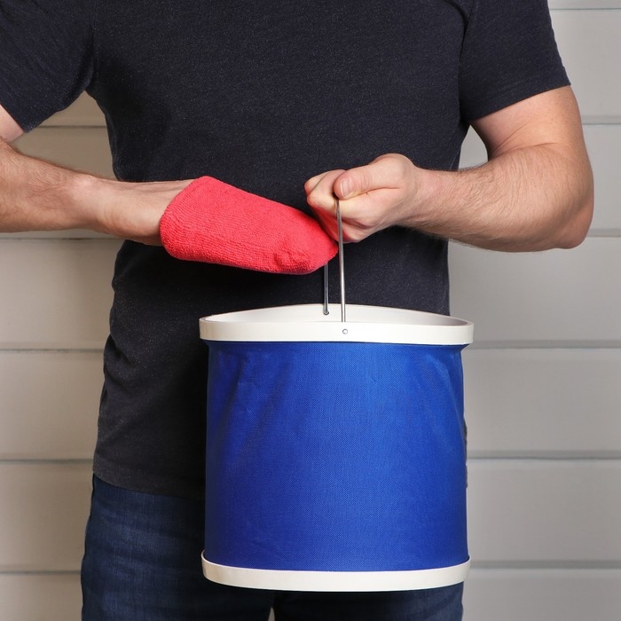 Ведро складное 13 л, автомобильное, цвет синий Ведро складное 13 л, автомобильное, цвет синий