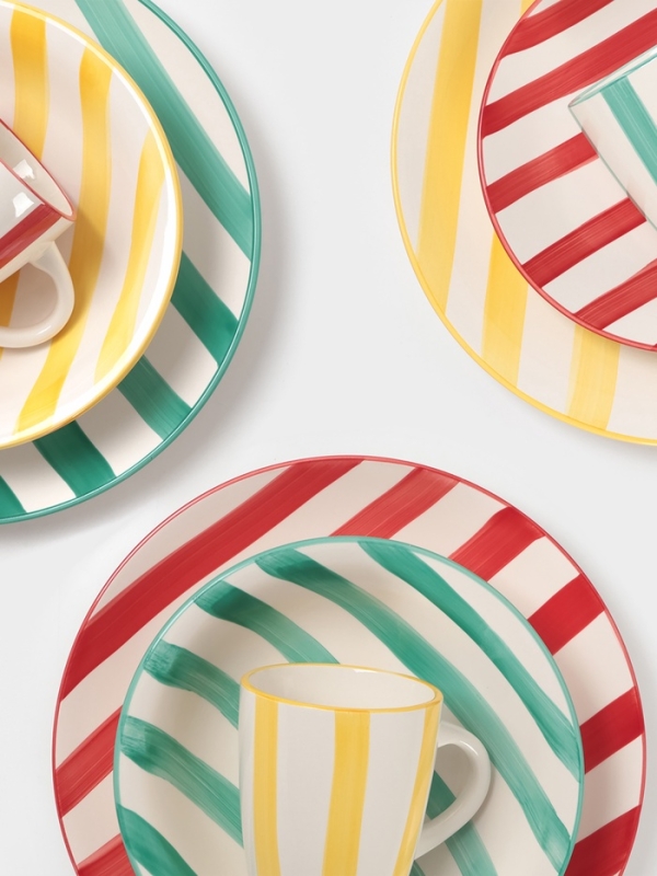 Тарелка глубокая Доляна Тарелка глубокая Доляна "Райе" 21см, 21х5, цвет желтый