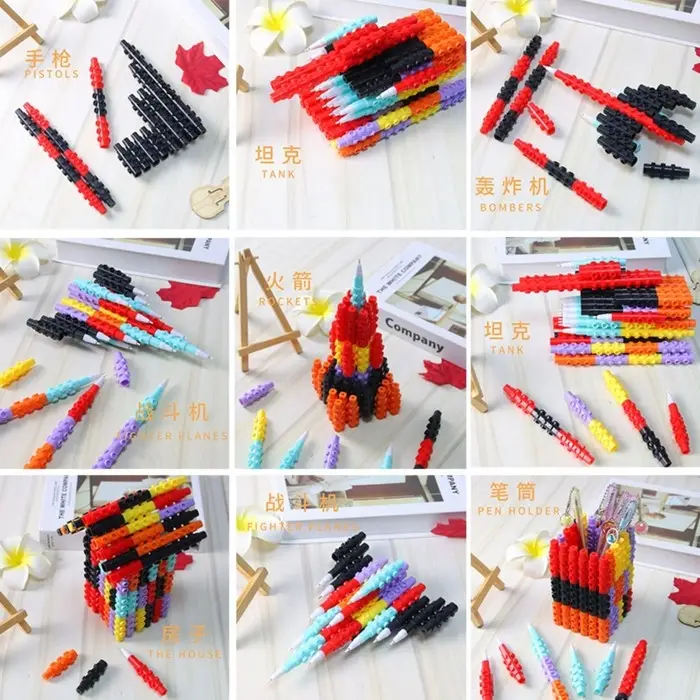 Ручка - прикол гелевая Calligrata «Конструктор», МИКС Ручка - прикол гелевая Calligrata «Конструктор», МИКС