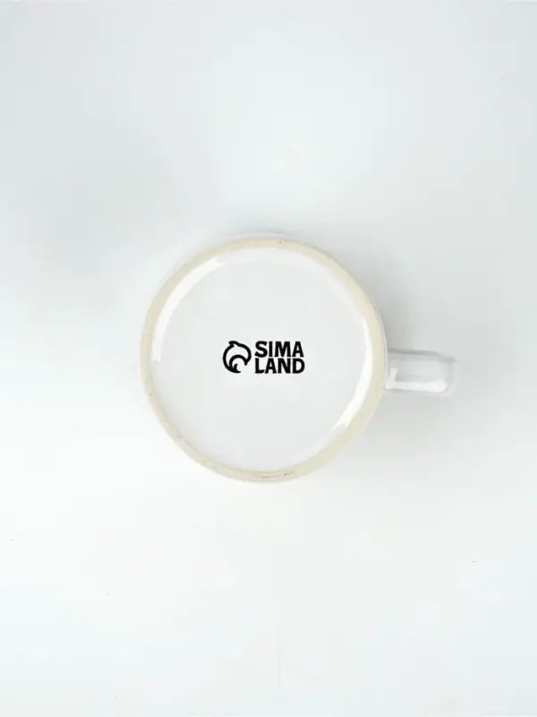 Кружка керамическая новогодняя «Снеговик», 320 мл, ручная работа