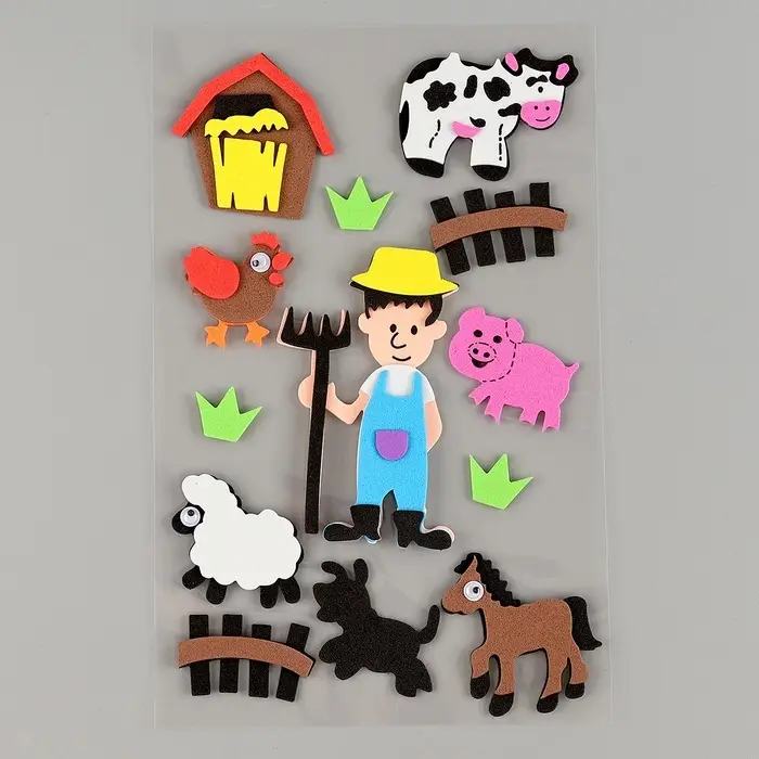 Набор наклеек из EVA &laquo;Ферма&raquo;, 13 шт.