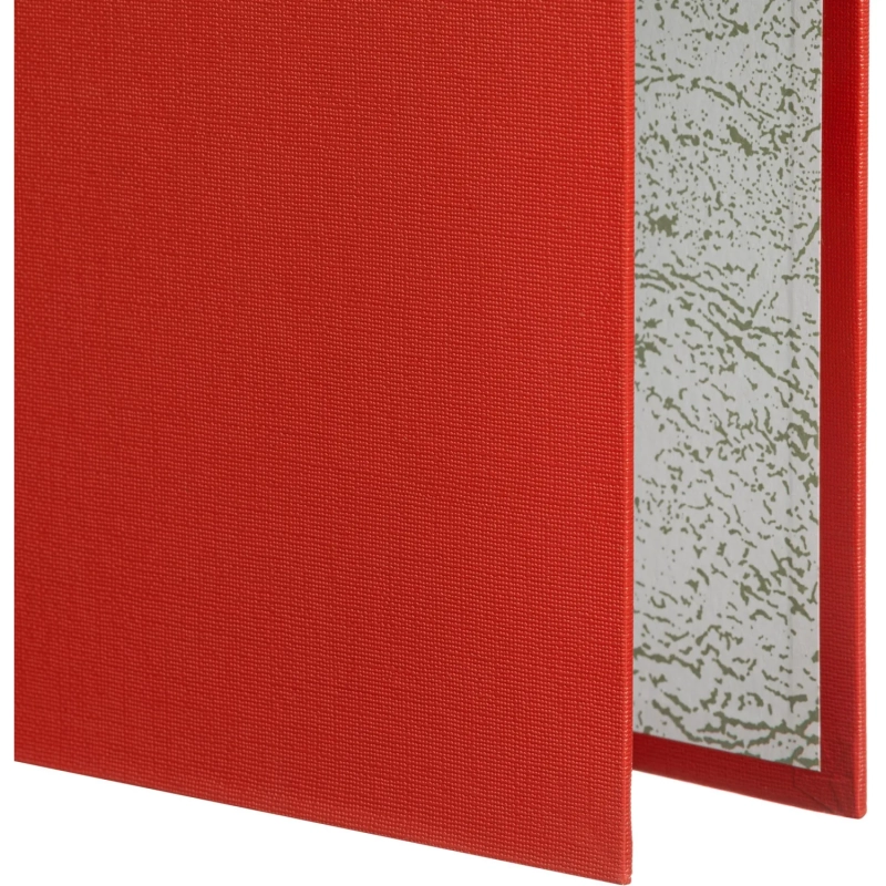 Папка-регистратор 75мм Attache А4, красная, РР/бумага, без мет. уголка