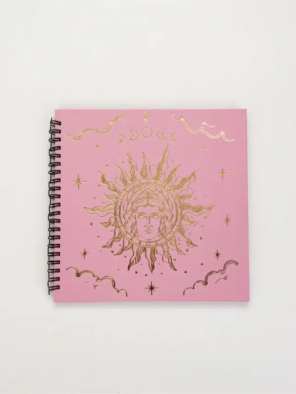 Дневник таролога в твердой обложке 20х20 см, 85 л "Розовый"