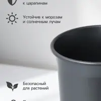 Ваза для цветов, d=11 см, h=26 см, цвет перламутр