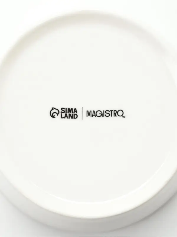 Салатники Magistro White Snow, набор 4 шт., 380 мл, фарфор, белые