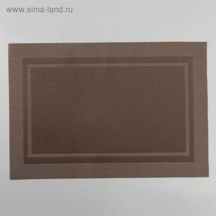 Салфетка сервировочная на стол Доляна &laquo;Окно&raquo;, 45&times;30 см, светло-коричневая