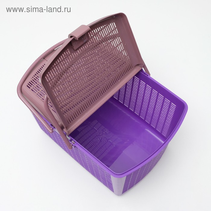Корзина 47х36х27,5 см, фиолетовая Корзина 47х36х27,5 см, фиолетовая
