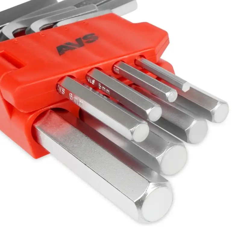 Набор ключей торцевых шестигранных 8 предметов (3-12мм) AVS HKS-8