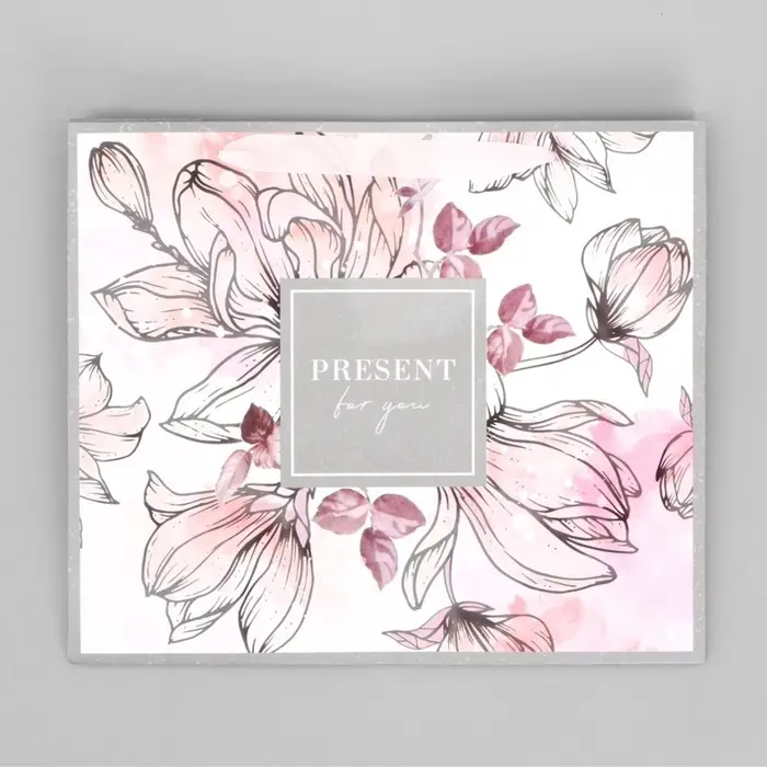 Пакет подарочный ламинированный, упаковка, &laquo;Present for you&raquo;, ML 27&times;23&times;11.5 см
