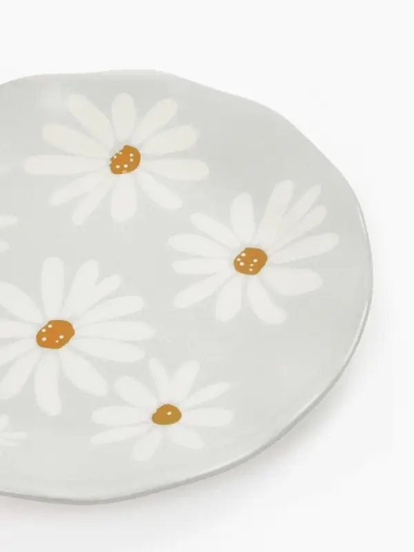 Тарелка плоская &laquo;Ромашки&raquo;, d=21.5 см, керамика
