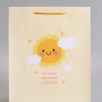 Пакет подарочный "Настоящее солнышко" ламинированный 26 х 12 х 32 см