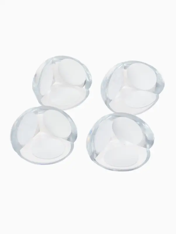 Набор: накладки на углы 4 шт., лента 2 м, ширина 2 см, прозрачный