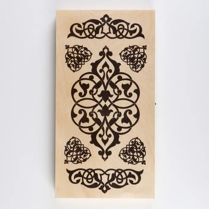 Настольная игра нарды с шашками TAKE IT EASY &laquo;Узор&raquo;, деревянные большие, 40&times;40 см