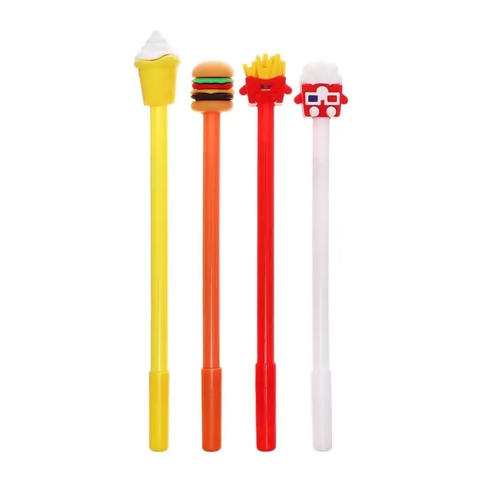 Ручка - прикол гелевая «Фастфуд», синий стержень, МИКС Ручка - прикол гелевая «Фастфуд», синий стержень, МИКС
