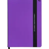 Ежедневник недатированный А5 Monochrome. Anemone, 136 листов, 7БЦ, фиолетовый, soft touch, с резинкой