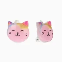 Набор детский &laquo;Выбражулька&raquo;, 2 предмета: клипсы, браслет, котик, белы-розовый