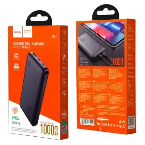 Портативный аккумулятор 10000 mAh J87 HOCO черный
