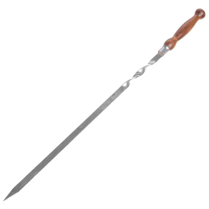 Шампур с деревянной лакированной ручкой, 64&times;2.5 см