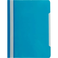 Скоросшиватель пластиковый A4 100/120, голубой, 10шт/уп