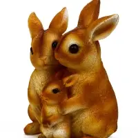 Фигура садовая  26*17*13 см  "Семья зайцев"