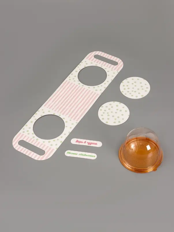 Коробка подарочная с куполом &laquo;Горошек мятный&raquo;, 11.5&times;12&times;15.5 см