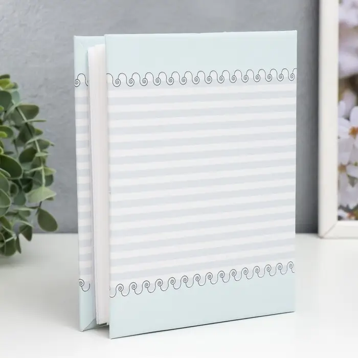 Фотоальбом 100 фото 10х15 см "Малыш" голубой