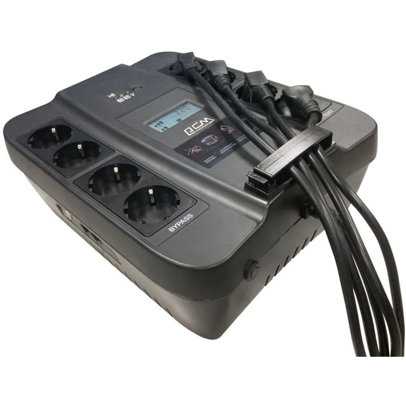 ИБП Powercom SPD-750U LCD USB, 750VA/450W, Линейно-инт, 8xEURO, RJ45/11,USB