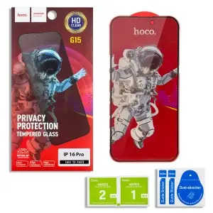 Защитное стекло для iPhone 16 Pro Hoco G15 Privacy