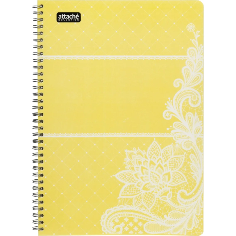 Бизнес-тетрадь ,80,А4,Амели,300х210мм,Желтый,80г/квм,тонир